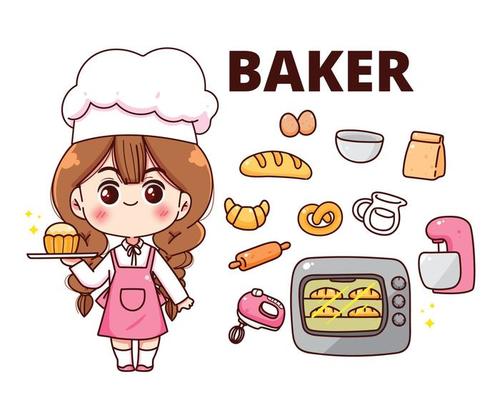Baker at work
